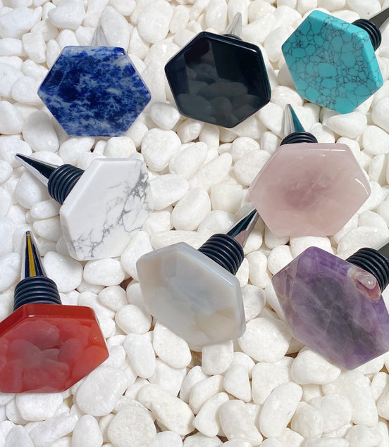 Soho Lounge Hexagon Stone Wine Stopper