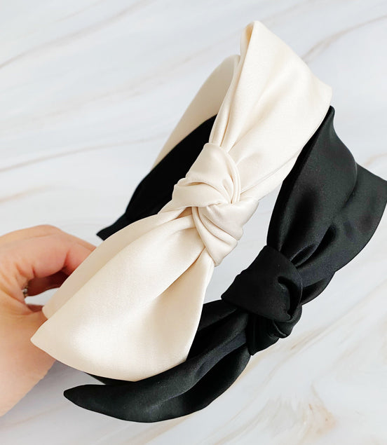 Tied Satin Side Bow Headband