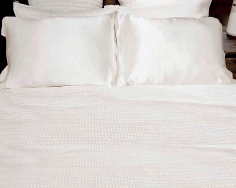 Ivory Silk Open Ended Pillowcase-6
