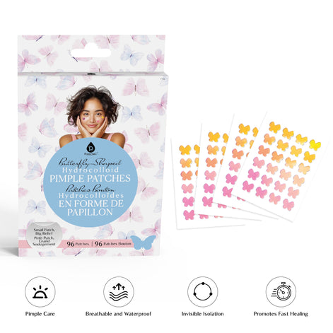 Pursonic Butterfly Hydrocolloid Pimple Patches – Gentle & Effective Blemish Care