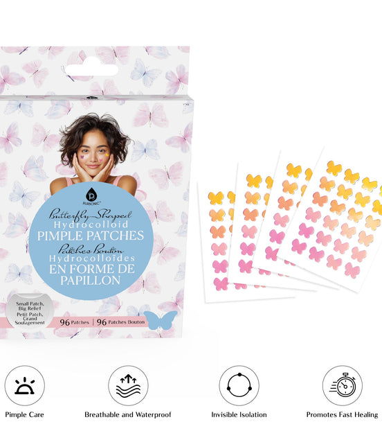 Pursonic Butterfly Hydrocolloid Pimple Patches – Gentle & Effective Blemish Care