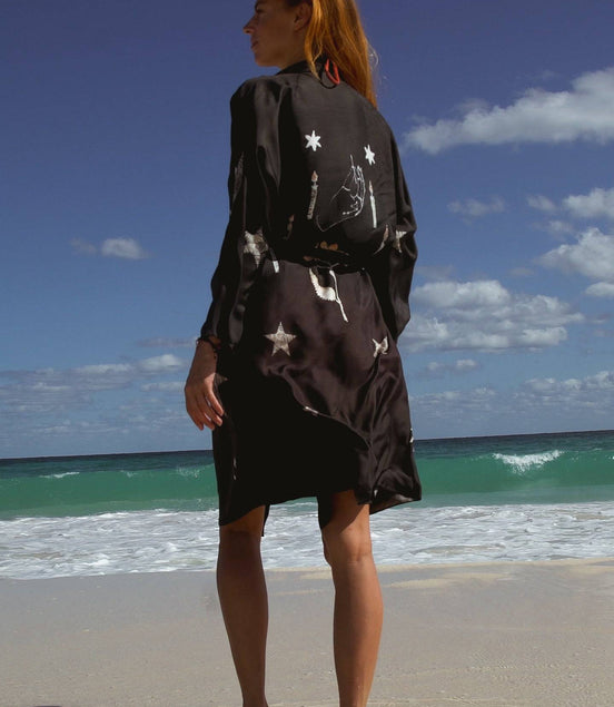 The Royal Robe Kimono in Starry Night