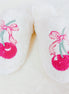 Cherry Bow Coziest Lounge Slippers