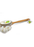 Dual Action Dry Brush & Mesh Sponge Combo with Lotus Wooden Handle