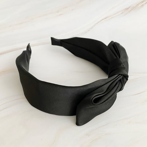 Tied Satin Side Bow Headband