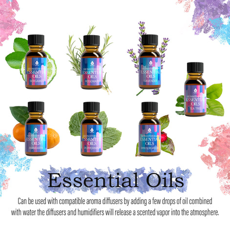 Himalayan Salt Diffuser & 14 Pack Essential Oils Set