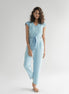Evening Chai Jumpsuit in Blue Denim
