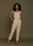 Evening Chai Jumpsuit in Neutral Beige