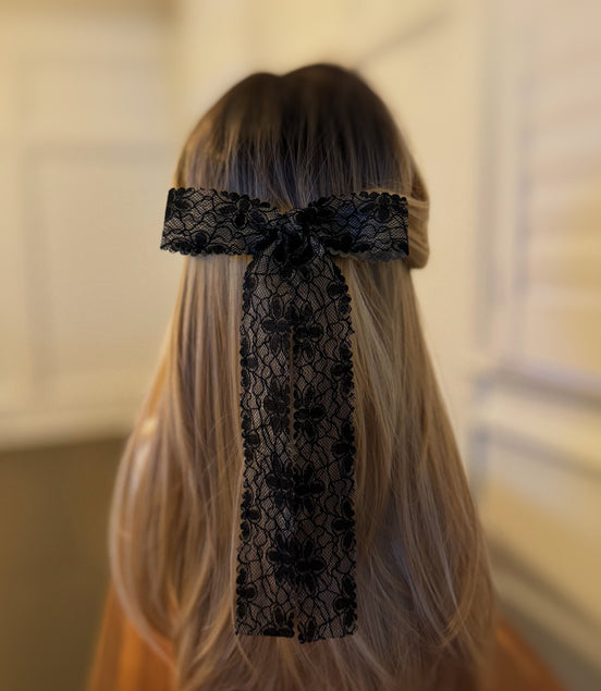 Lace Belle Bow Hair Clip