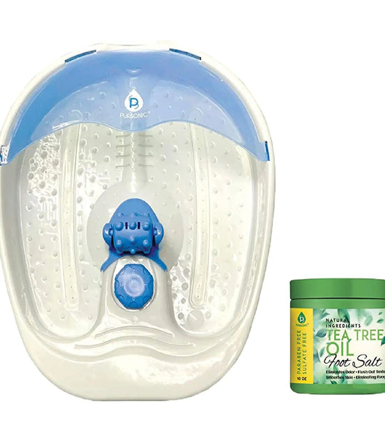 Foot Spa Massager with Tea Tree Oil Foot Salt Scrub (Warming Function)