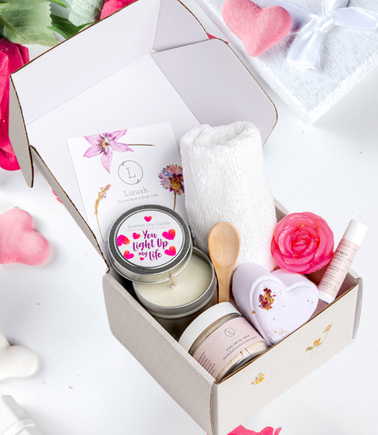 Cute LOVE Special Gift Box, Natural Skincare Gift Box, Mother's Day Gift, BFF, Sister