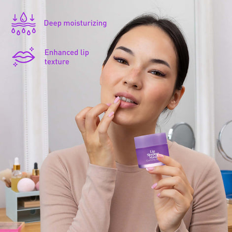 Pursonic Lip Care & Cleanse Bundle – Lip Sleeping Mask (Gummy Bear & Fresh Mint) + Makeup Removal Wipes (60-Count)