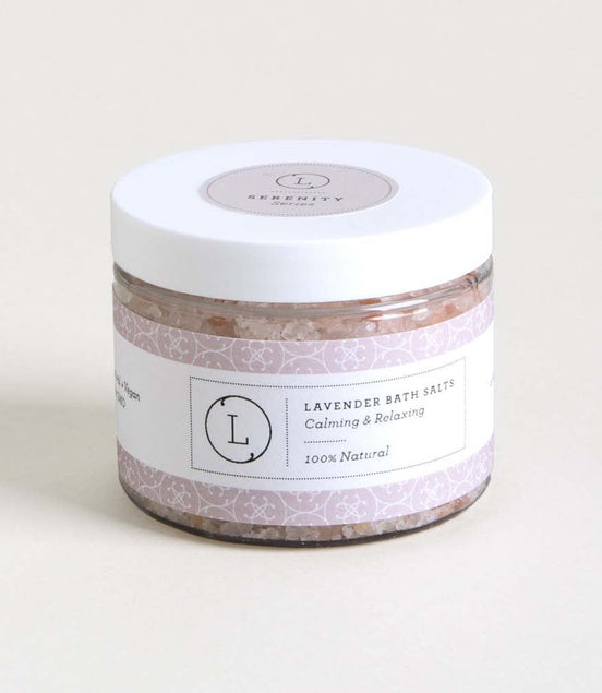 CBD Lavender Natural Bath Salt Soak with CBD. Made with Dead sea, Epsom and Himalayan salts