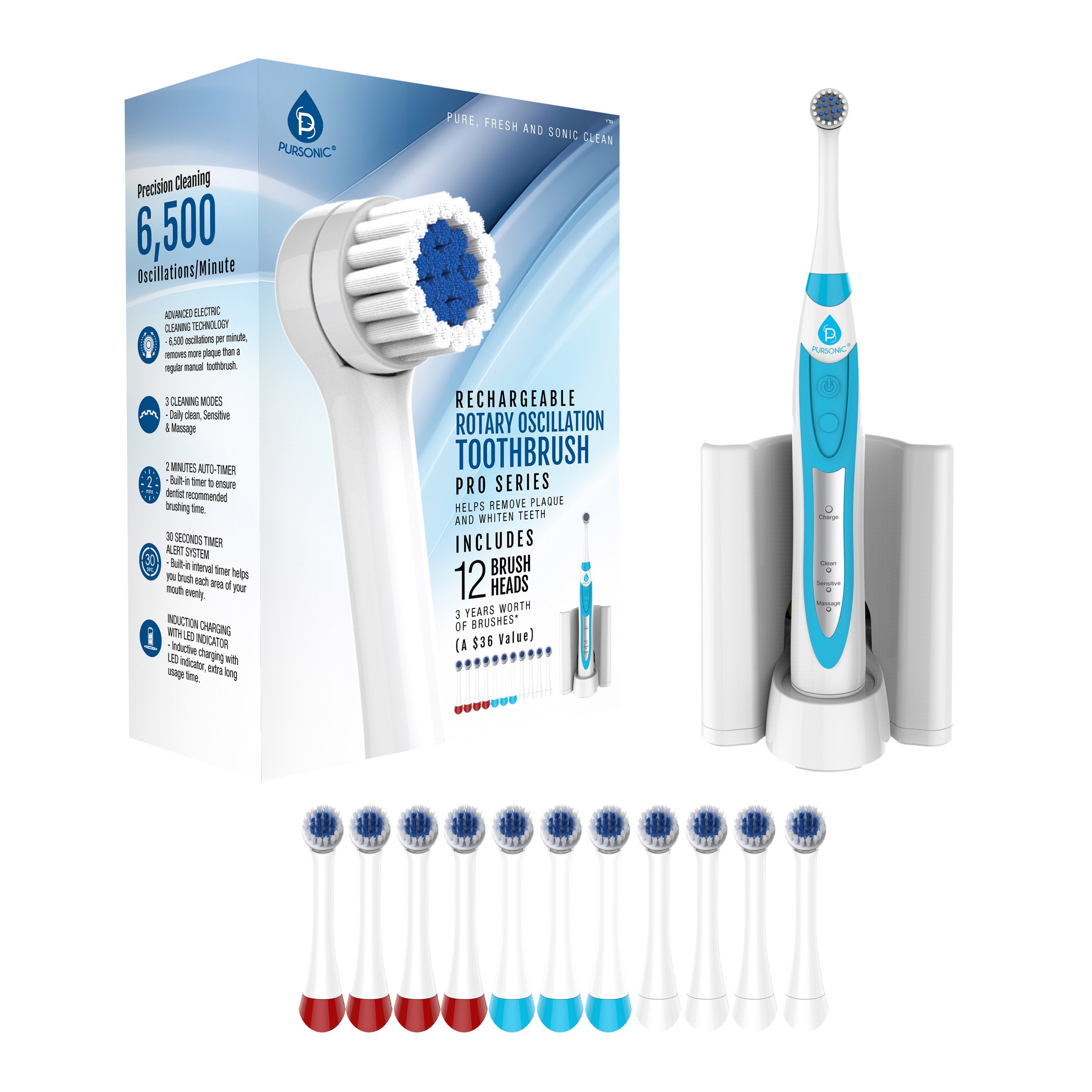 Rechargeable Electric Rotary Oscillation Toothbrush Pro Series