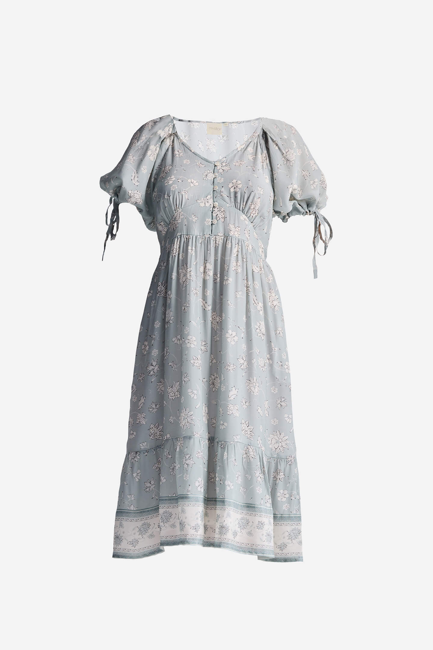 The Statement Puff Sleeve Dress in Contemporary Floral