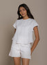 Sandcastle Saturdays Top in White