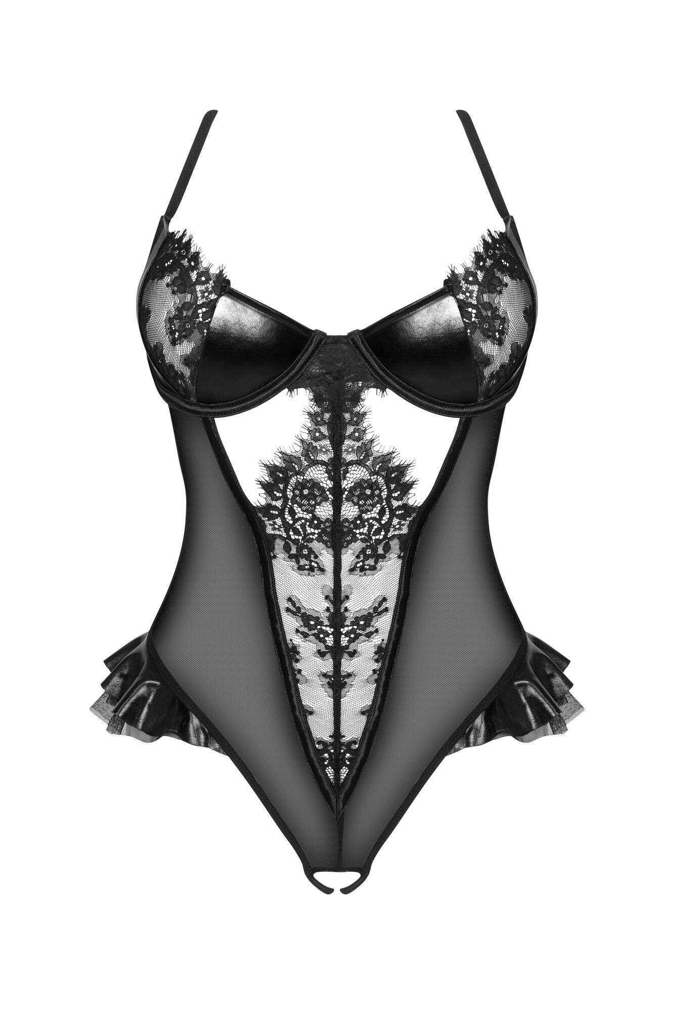 Sheer Lace Teddy Beauty Night Rafaella-3