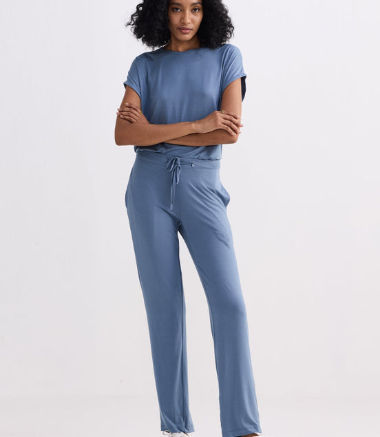 Relaxed Tee Set in Blue