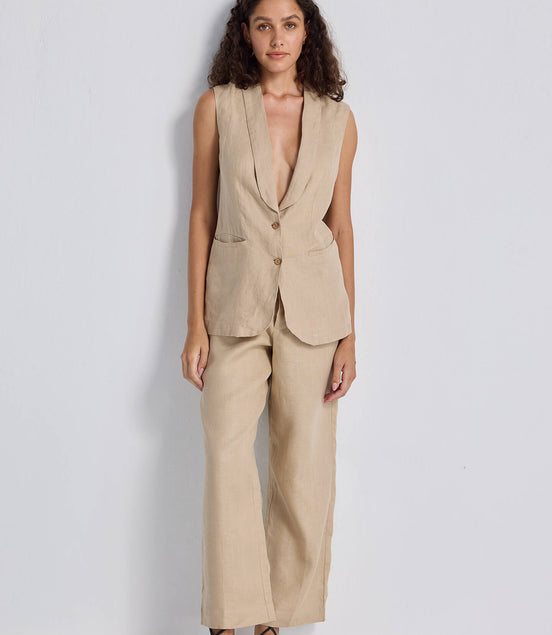 Wide Leg Pants in Hemp