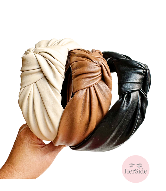Leather Better Knotted Headband