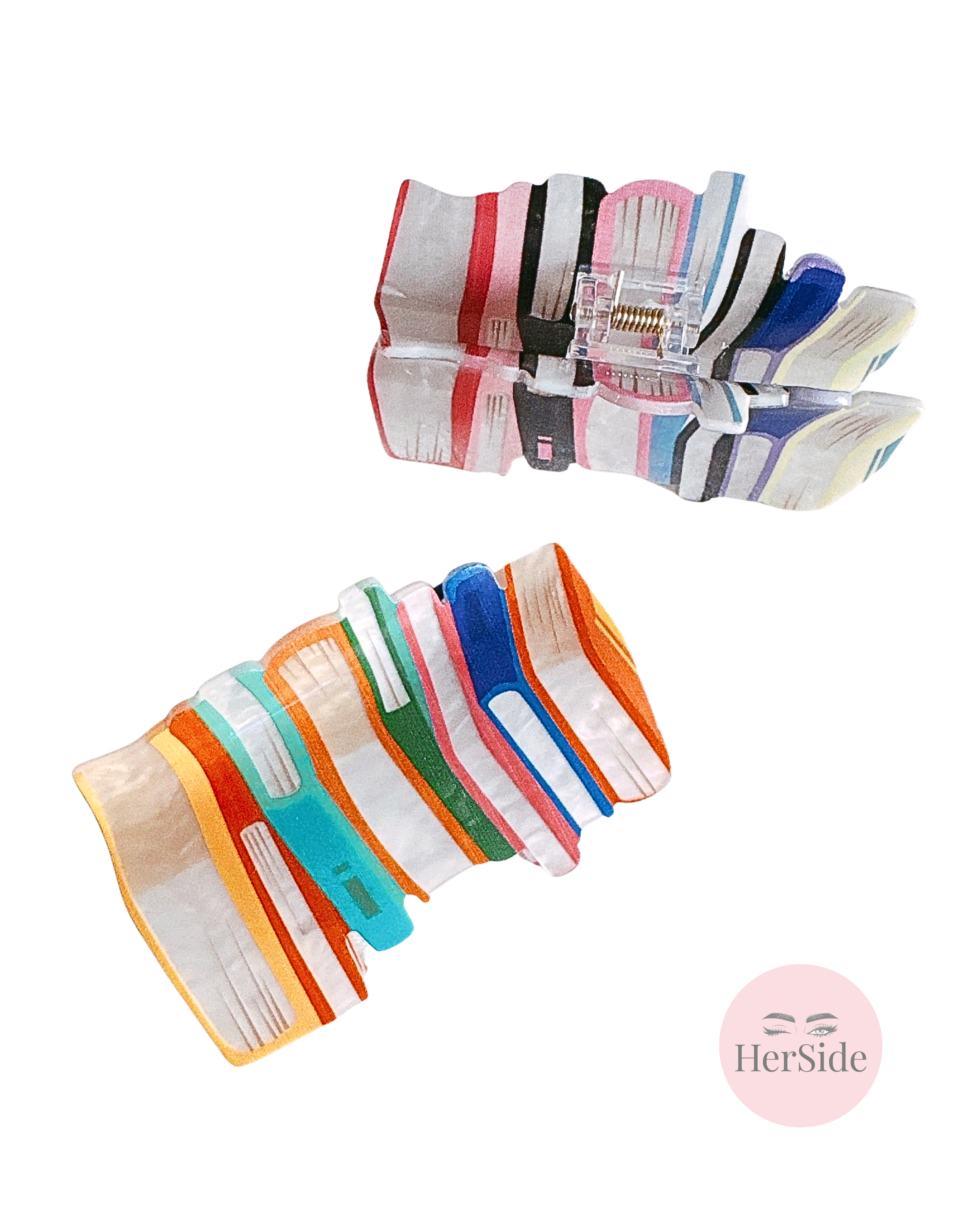 Colorful Librarian Hair Claw