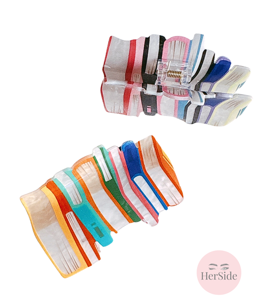 Colorful Librarian Hair Claw