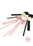 Double Bow Long Hair Clip Set of 3