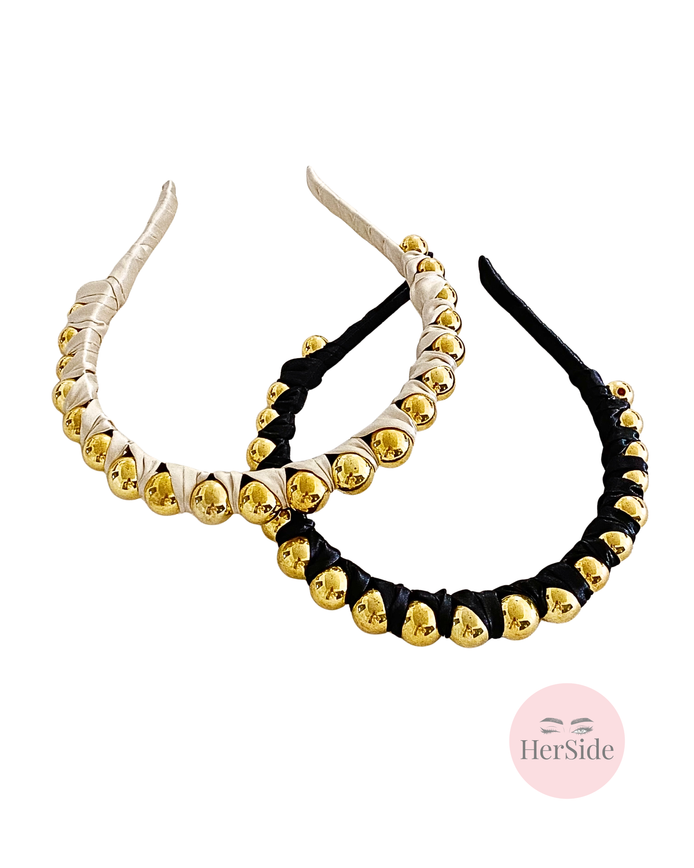 Emily Satin Wrapped Headband