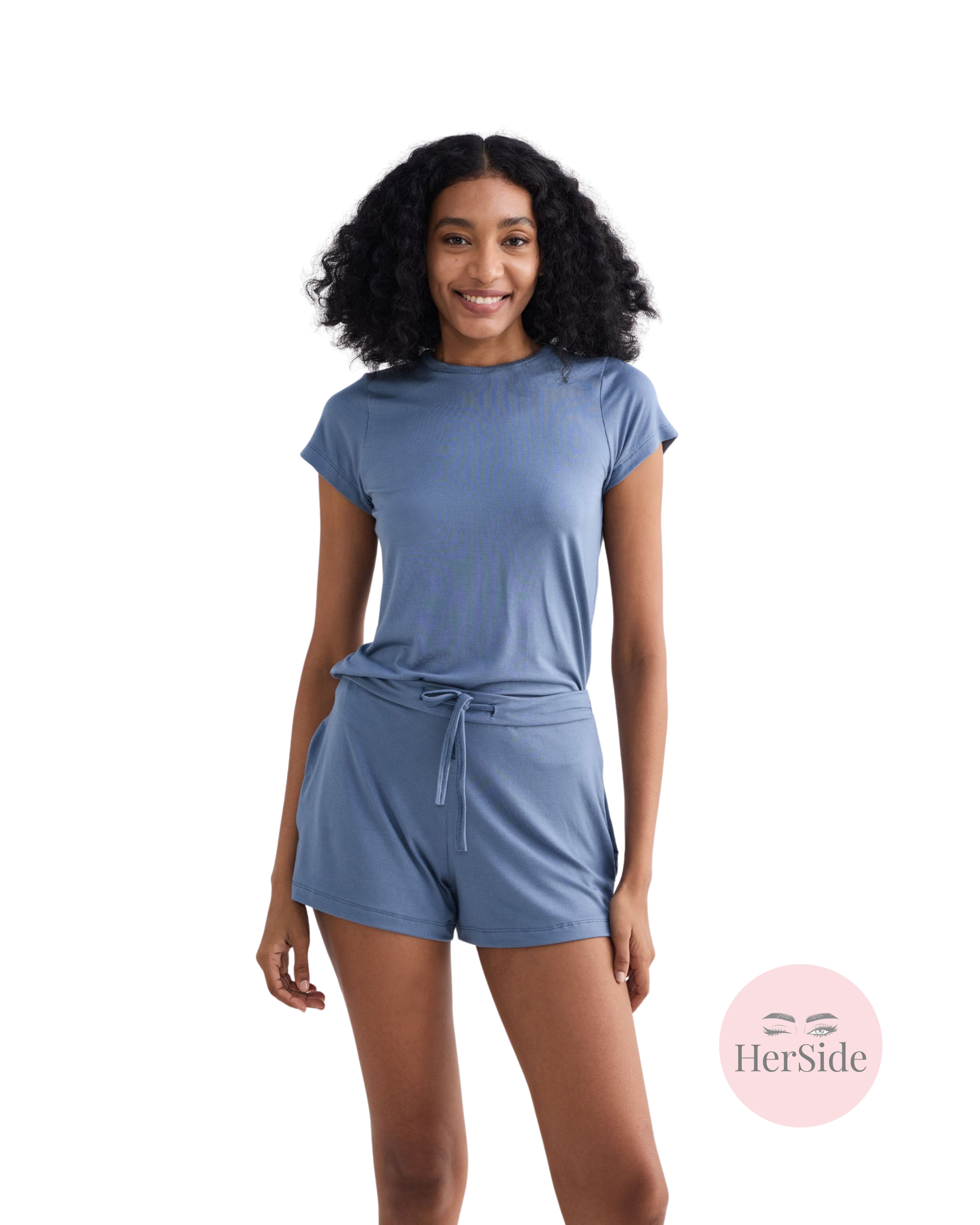 Essential Short Sleeve Tee in Blue