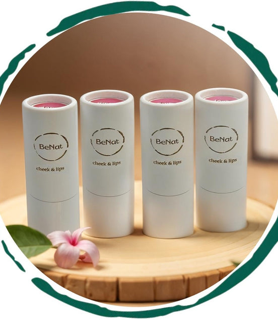 Lip & Cheek Bloom. 2 in 1 Natural Lipstick for Vibrant Color.