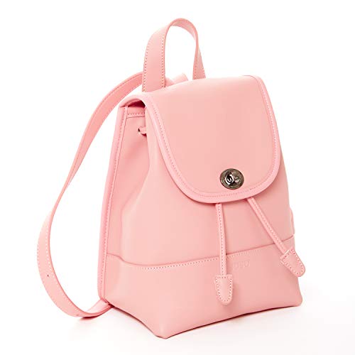 Nicole Pink Leather Backpack