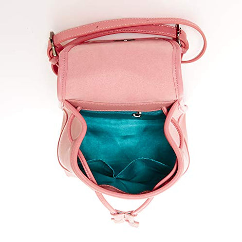 Nicole Pink Leather Backpack