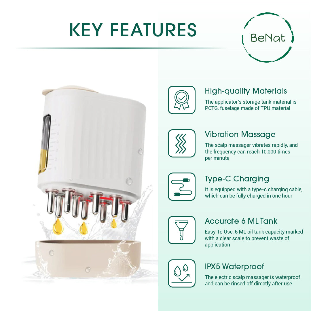 The Scalp Activator: An Electric Scalp Massager & Oil Applicator