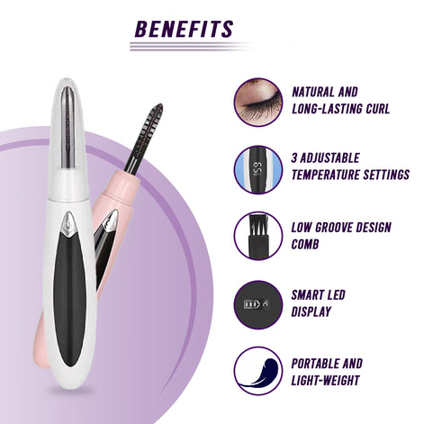 Rechargeable Electric Eyelash Curler – Effortless, Long-Lasting Lashes