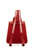 Nicole Brick Red Leather Backpack