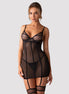 Sheer Mesh Chemise String Set Obsessive Nuites-0