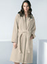 Women's Beige Terry Cloth Kimono Robe - Clearance
