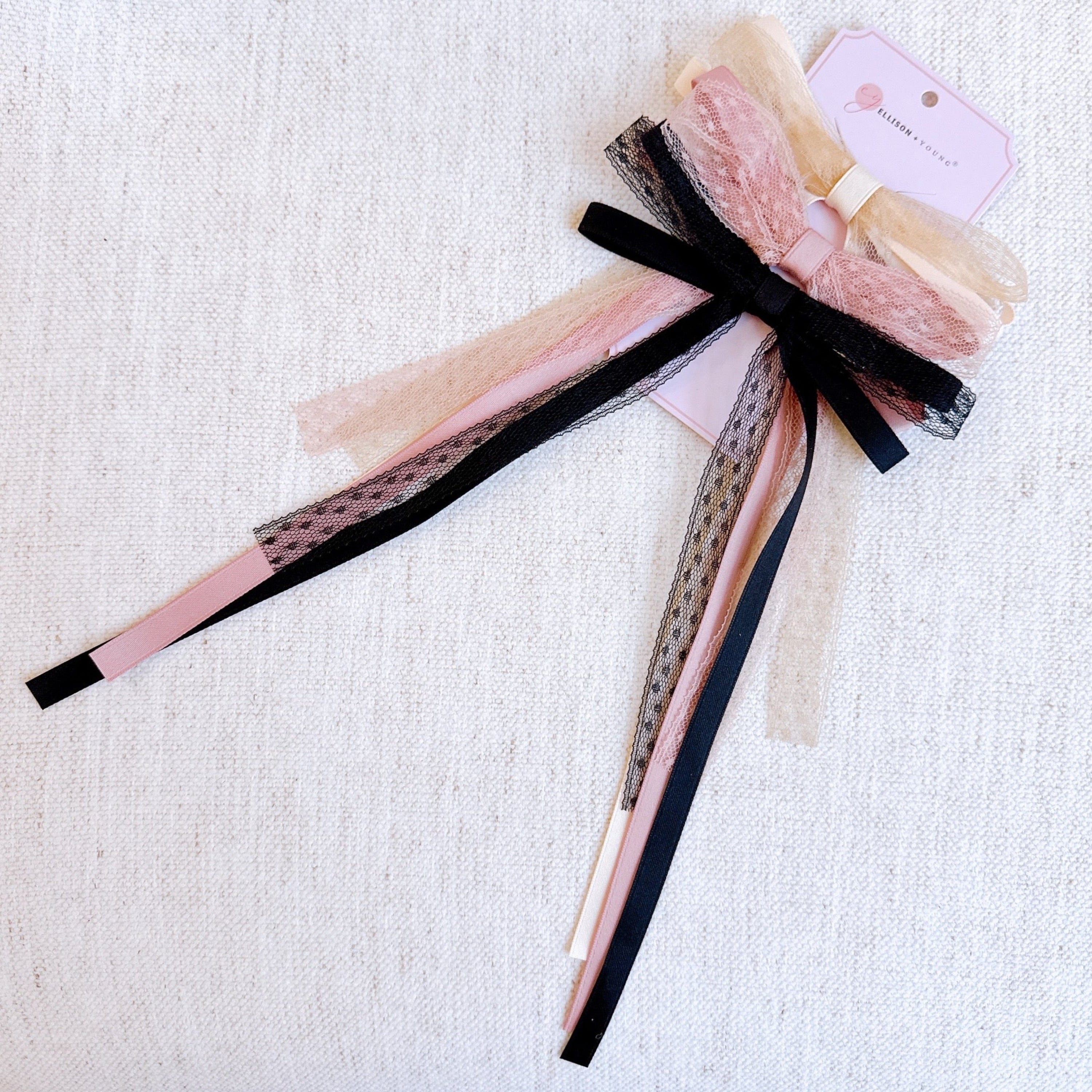 Slim Mix Lace Bow Set Of 3