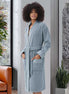 Women's Turkish Cotton Terry Kimono Robe - Luxurious Terry Cloth Bathrobe
